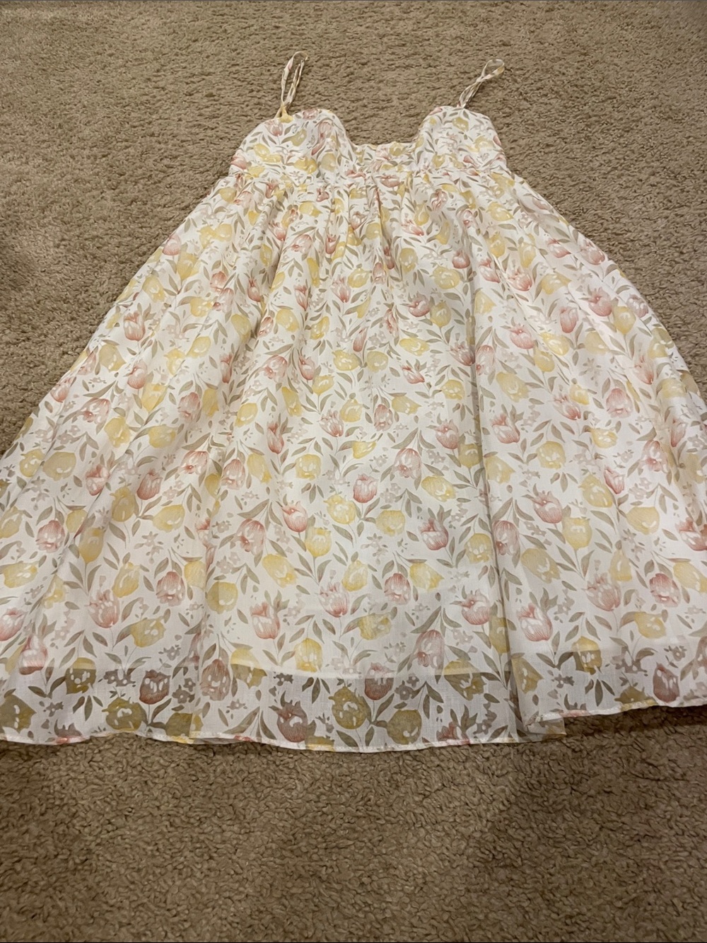 NWT— Floral Spaghetti Strap Sundress